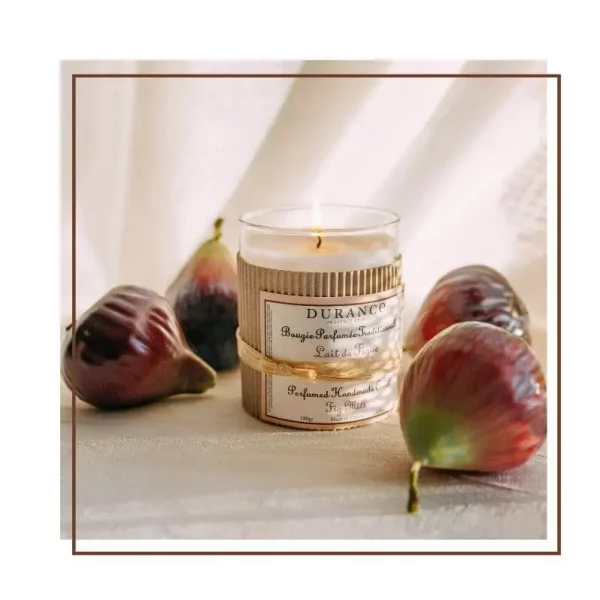 Vela Artesanal Perfumada Leche de Higo 180 gr 6.34 oz - Imagen 2
